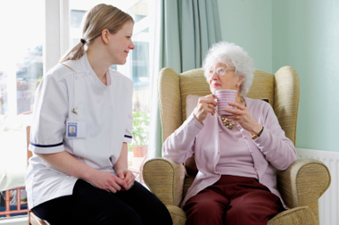 Home Care : Picture of care assistant with lady